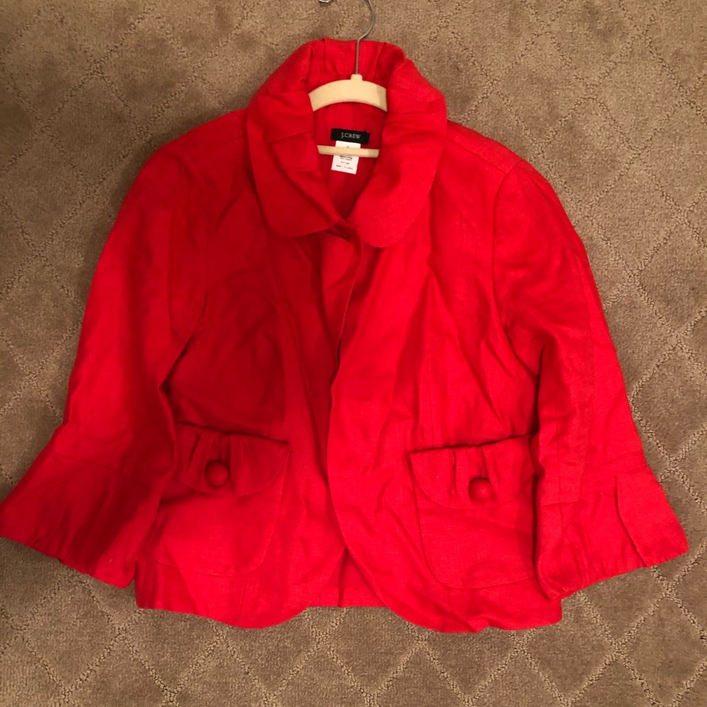 JCrew Red Womens Blazer